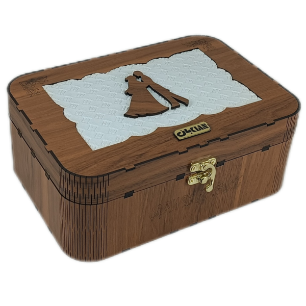 جعبه خیاطی مدل مستطیل چرم